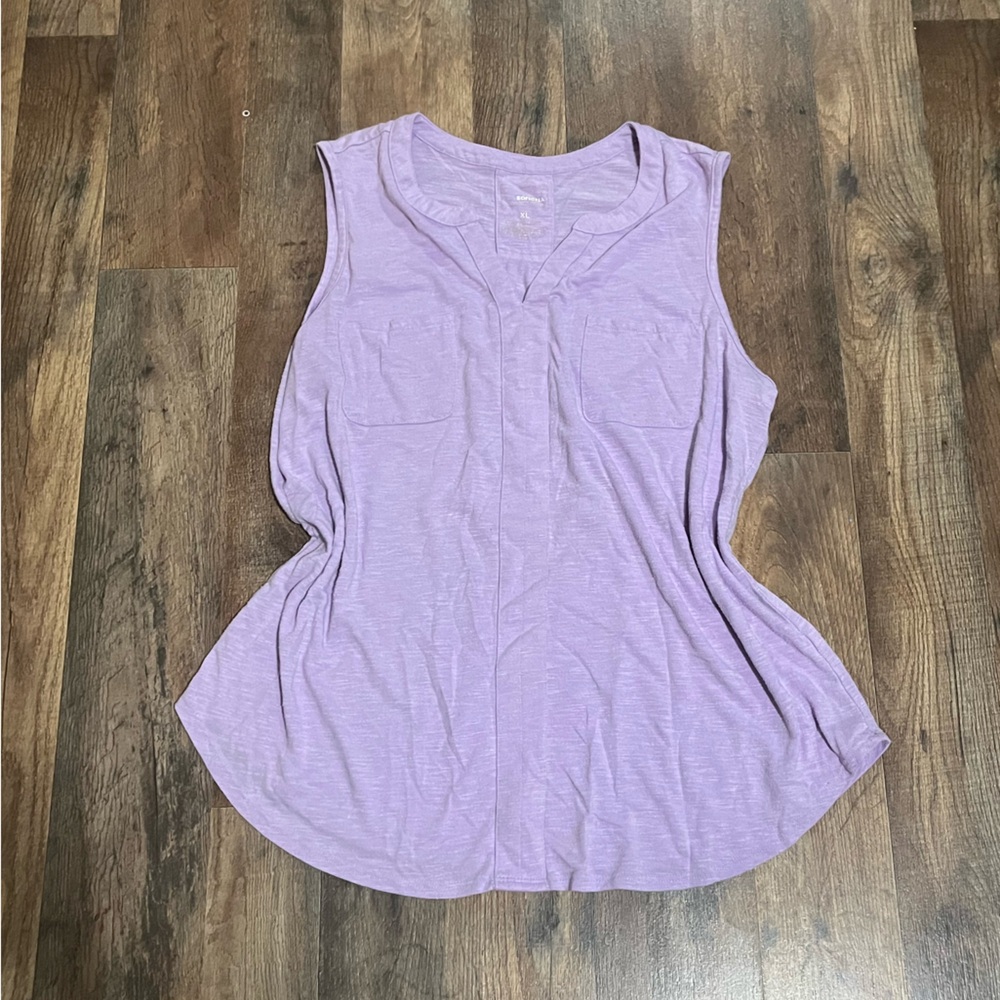 Sonoma Light Purple Sleeveless Top